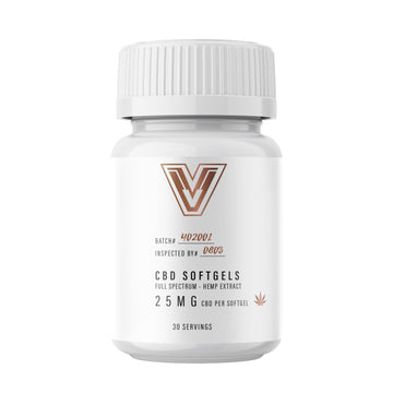NEW!  CBD Soft gels Full Spectrum - 25mg CBD per Soft gel