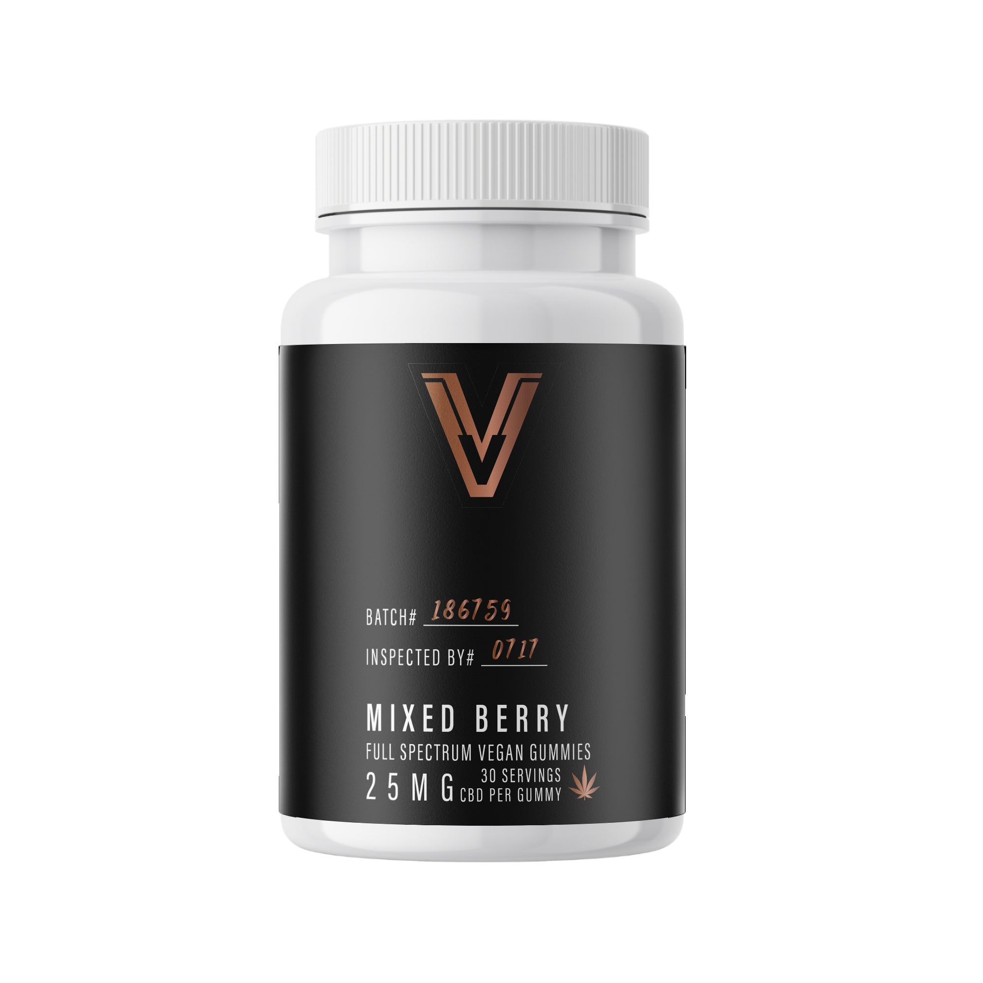 NEW! Mixed Berry Full Spectrum Vegan Gummies 750MG per bottle