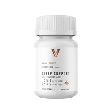 NEW!  Sleep Support Softgels with 25mg CBD & 3mg CBN